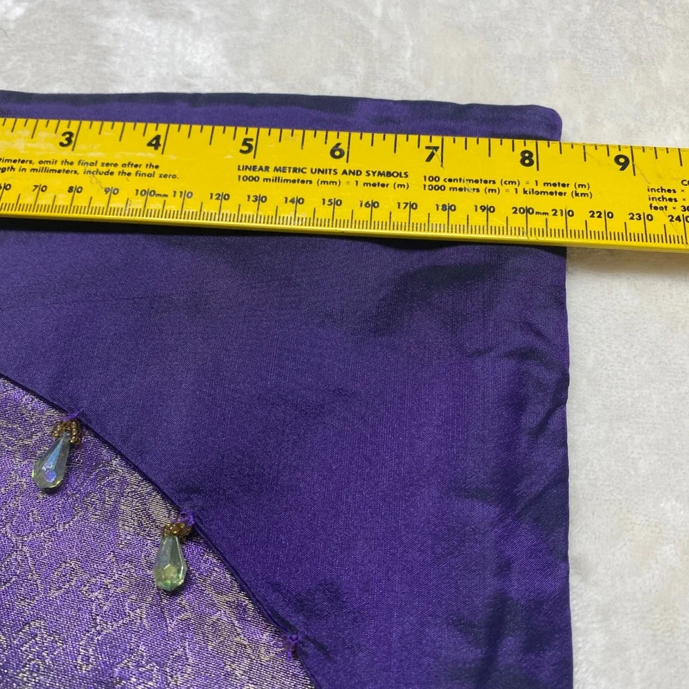 Set of 3 Unique Christmas Stockings Red Gold Purple Holiday Decor Holiday Mantle